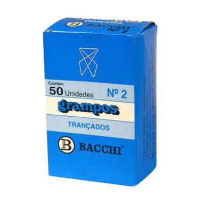 Clips N.2 Grampo Trunfo Galvanizado C/50un Bacchi