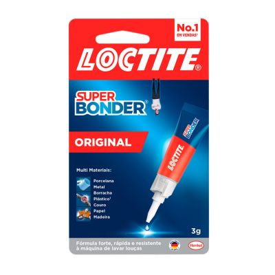 Cola Instantanea Super Bonder 3g Original Loctite 