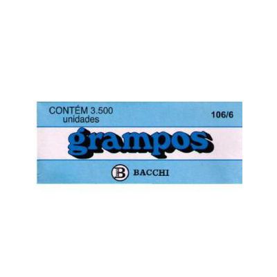 Grampo 106/6 Galvanizado Rocama Cx.c/3500 Bacchi