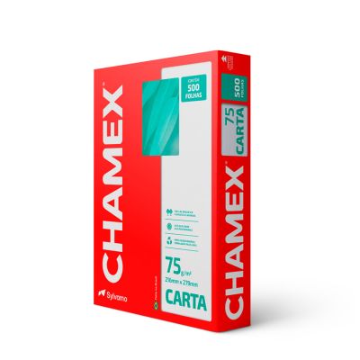 Papel Sulfite Carta 75g 216 X 279 Chamex 500fls