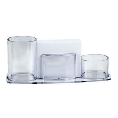 Porta Lapis Clips E Lembrete Millennium Cristal Acrimet 740.3