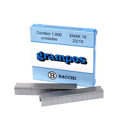 Grampo 23/10 Galvanizado Enak10 Cx C/ 5000 Bacchi