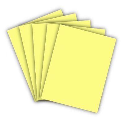 Papel Sulfite Oficio 180g 60kg Amarelo 100fls