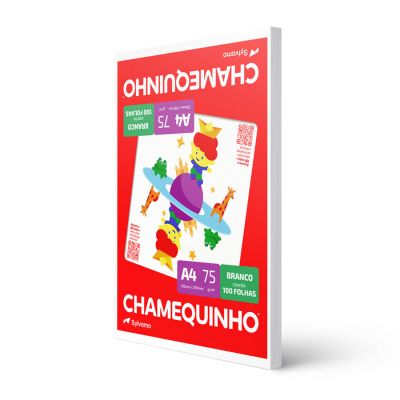 Papel Sulfite A4 75g 210 X 297 Chamequinho Branco 100fls