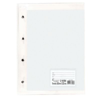 Pasta Catalogo 10 Plasticos Oficio C/visor Cristal 5028 Dac
