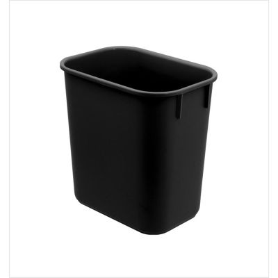 Cesto De Lixo 12l Plastico Preto Retangular Acrimet 571.2