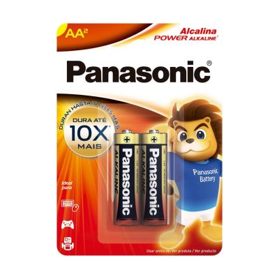 Pilha Alcalina Aa Lr6/2b 1,5v C/2 Un Panasonic