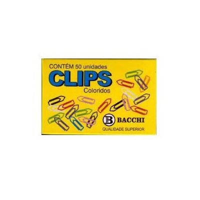 Clips N.6/0 Colorido Cx 50 Un Bacchi