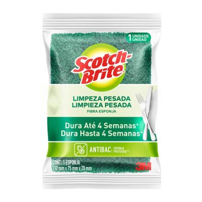Esponja Multiuso Limpeza Pesada Scotch Brite 3m