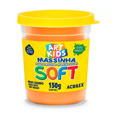 Massa De Modelar Laranja 150g Soft 105 Acrilex