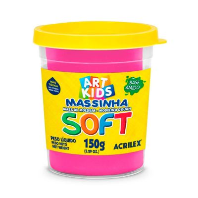 Massa De Modelar Rosa Maravilha 150g Soft 107 Acrilex
