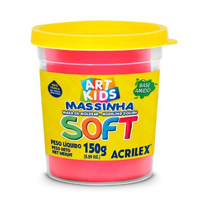 Massa De Modelar Vermelha 150g Soft 103 Acrilex