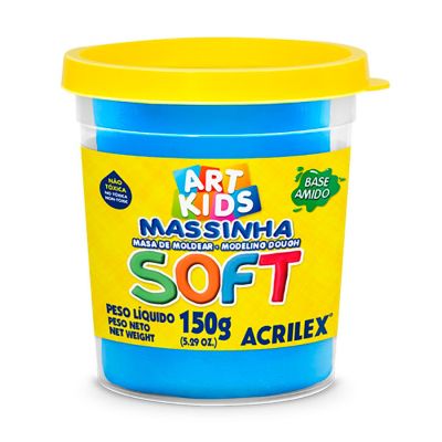 Massa De Modelar Azul 150g Soft 109 Acrilex