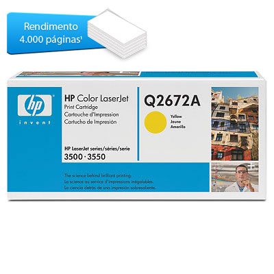 Toner Hp Q2672a  Amarelo