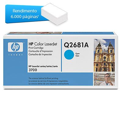 Toner Hp Q2681a  Ciano