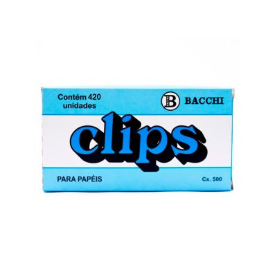 Clips N.3/0 Galvanizado Cx 420 Un Bacchi
