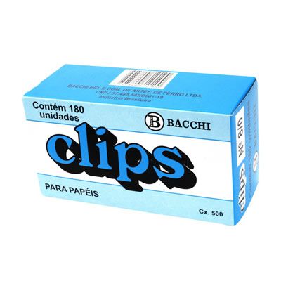 Clips N.8/0 Galvanizado Cx 180 Un Bacchi