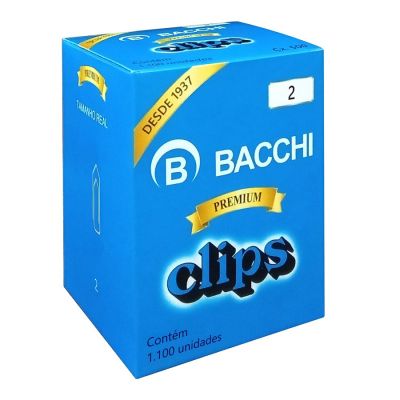 Clips N.2 Galvanizado Cx C/ 1100 Un Bacchi