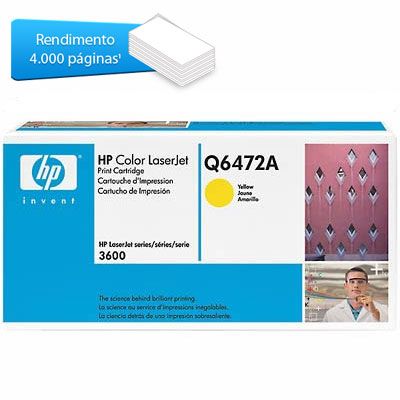 Toner Hp Q6472a  Amarelo