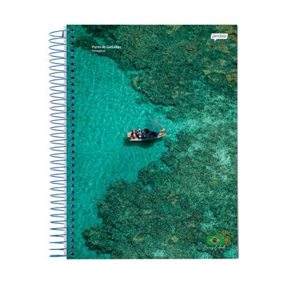 Caderno Linguagem Espiral Capa Flexivel 1/4 96fls Jandaia