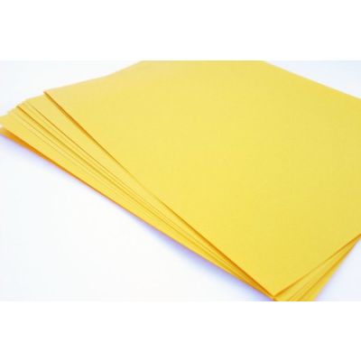 Papel Sulfite Oficio 180g 60kg Amarelo 20fls