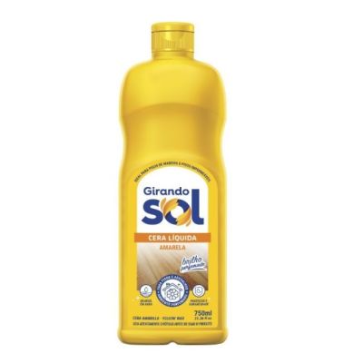 Cera Liquida Amarela 750ml Girando Sol