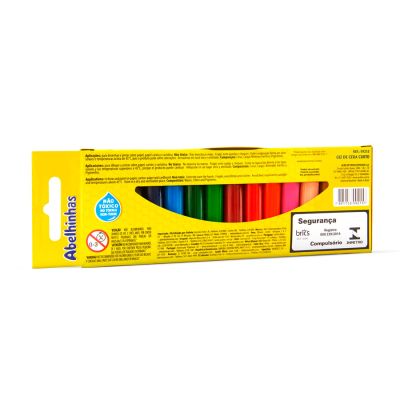 Giz De Cera 15 Cores Curto Acrilex 9215