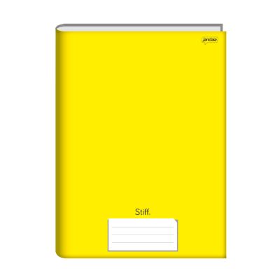 Caderno Linguagem Brochurao Capa Dura 96fls Amarelo Stiff Jandaia