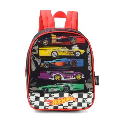 Mochila Infantil Costas Hot Wheels Preto Is38977hw Luxcel