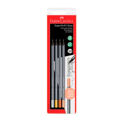 Lapis Grafite Ecolapis Softglam Sm/935glam Bls C/4 Faber-castell Ww
