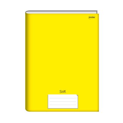 Caderno Linguagem Brochurao Capa Dura 48fls Amarelo Stiff Jandaia