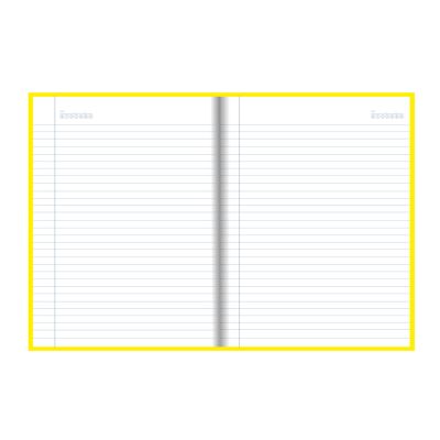 Caderno Linguagem Brochura Capa Dura 1/4 48fls Amarelo Stiff Jandaia