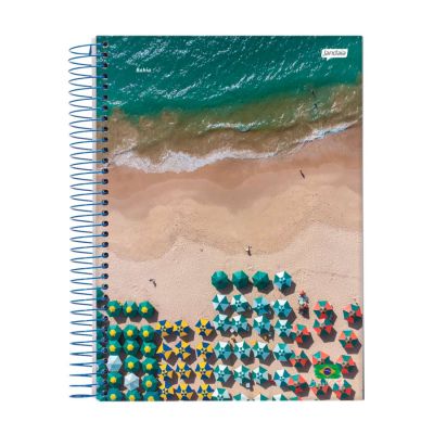 Caderno Linguagem Espiral Capa Dura 1/4 200fls Brasilidade Jandaia