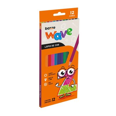 Lapis De Cor 12 Cores Wave 612942 Bazze