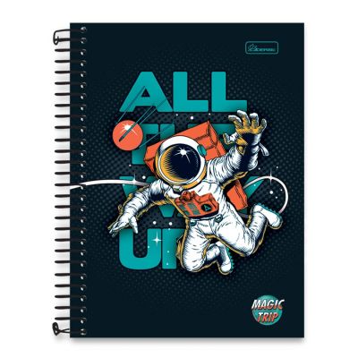Caderno Espiral Capa Dura Colegial 1x1 80fls Magic Trip Cadersil