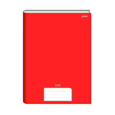 Caderno Linguagem Brochura Capa Dura 1/4 96fls Vermelho Stiff Jandaia