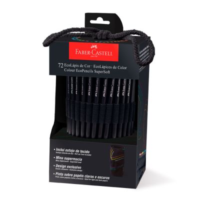 Estojo De Tecido Supersoft 72 Cores 120772soft Faber-castell