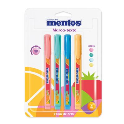 Marca Texto Destaq Mentos Bls C/4 Compactor