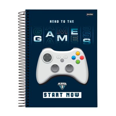 Caderno Universitario Capa Dura 10x1 160fls Player 1 Jandaia