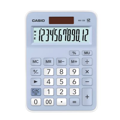Calculadora Mesa Azul Claro Mx-12b-lb 12 Digitos Casio
