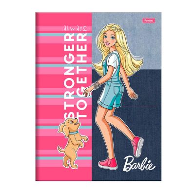 Caderno Brochura Linguagem 1/4 80fls Barbie Foroni