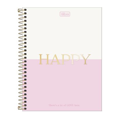 Caderno Colegial Capa Dura 1x1 80fls Happy Tilibra