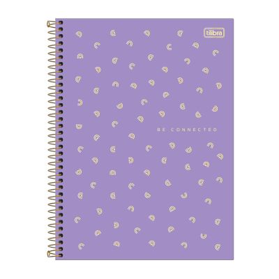 Caderno Universitario 1x1 80fls Neon Connect Feminino Tilibra Ww