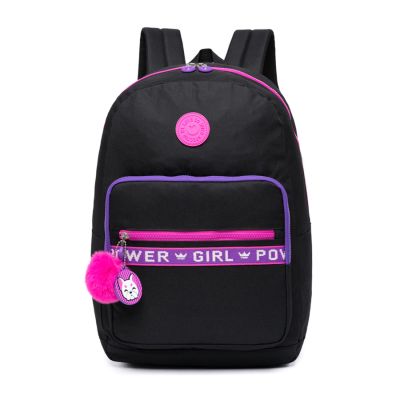 Mochila Costas Girl Power Preto/rosa Sp3130 Spector
