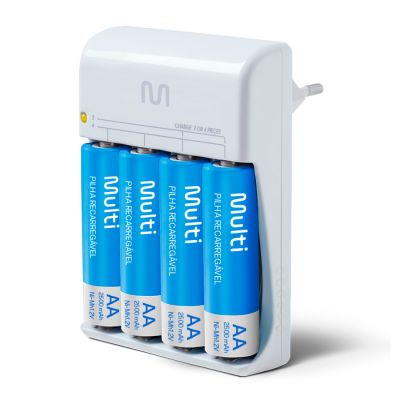 Carregador De Pilhas 4xaa-12h Cb054 Multi