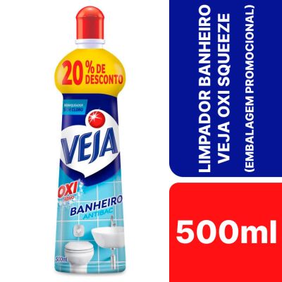 Limpador Banheiro 500ml Veja Oxi Squeeze Embalagem Promocional