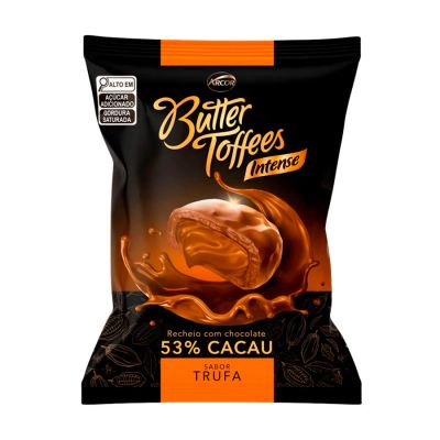Bala Trufa Intense 53% Cacau Butter Toffees 90g