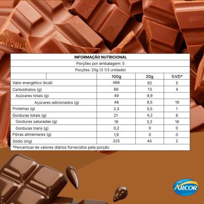 Bala Chocolate Intense 53% Cacau Butter Toffees 90g