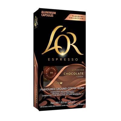 Capsula Cafe Espresso L'or Chocolate 52g C/10 Unidades