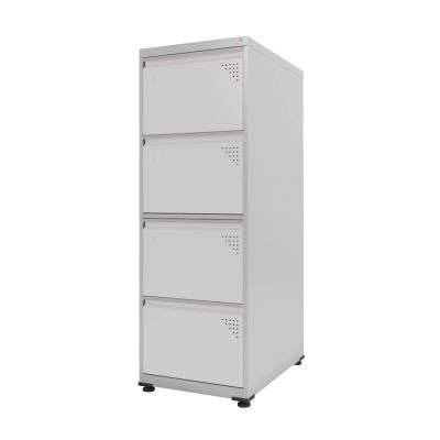 Arquivo De Aco 4 Gavetas Cinza Of4sltcm Pandin (embalado Madeira)